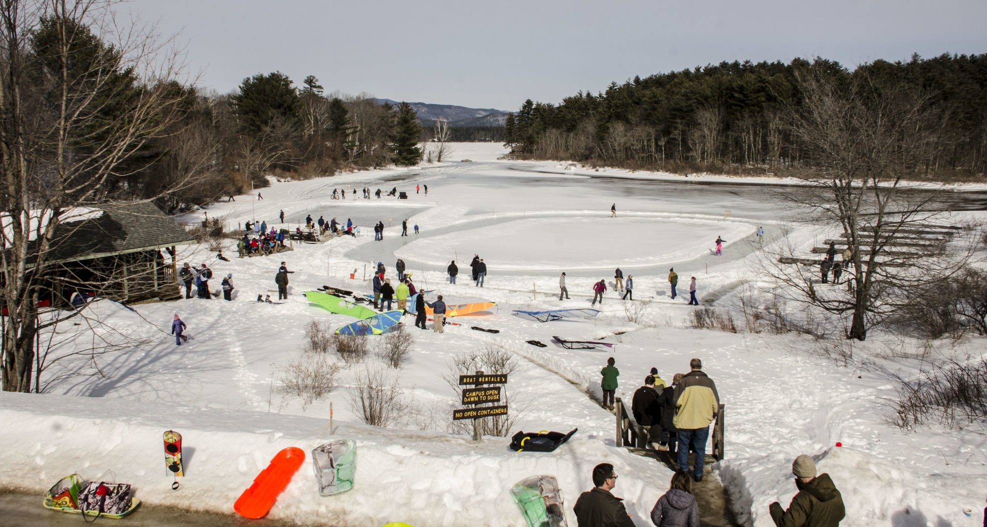 Enjoy the outdoors at Winterfest at Squam Lake